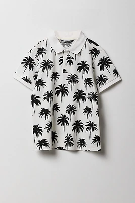 Polo avec motif tropical pour garçon