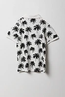 Polo avec motif tropical pour garçon