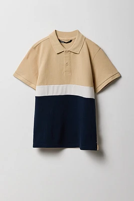 Polo avec blocs de couleurs pour garçon
