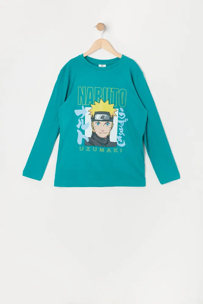 Boys Naruto Graphic Long Sleeve Top