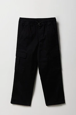 Boys Drawstring Straight Leg Cargo Pant