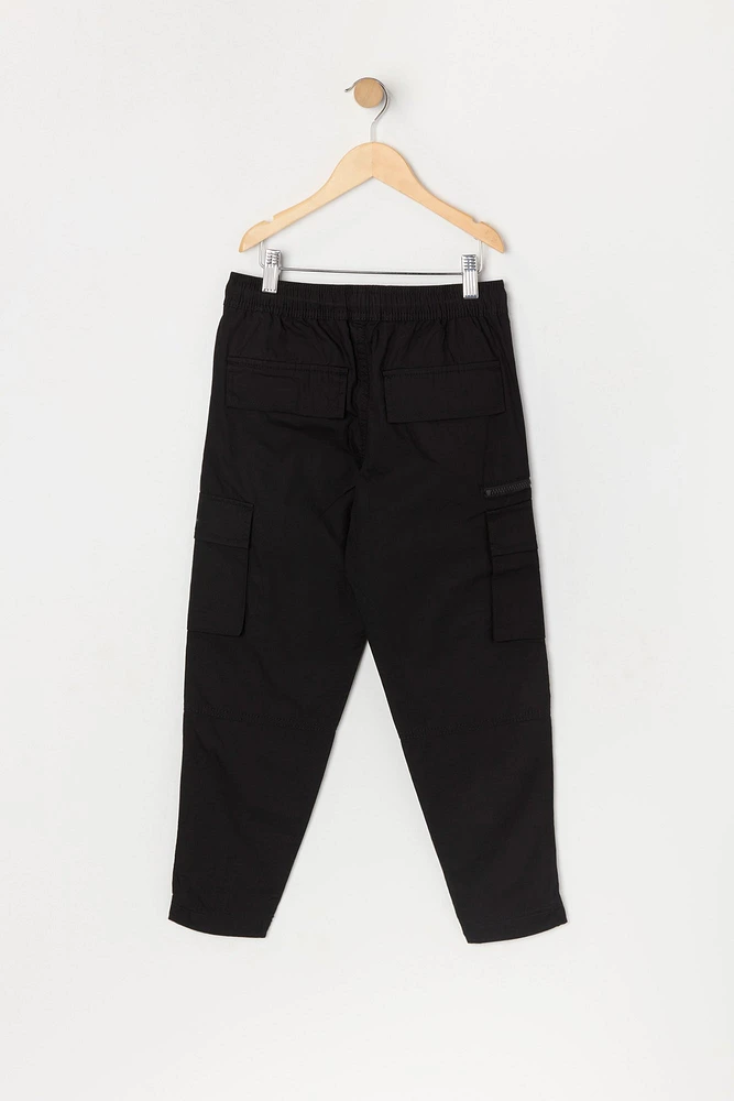 Boys Zipper Parachute Cargo Pant