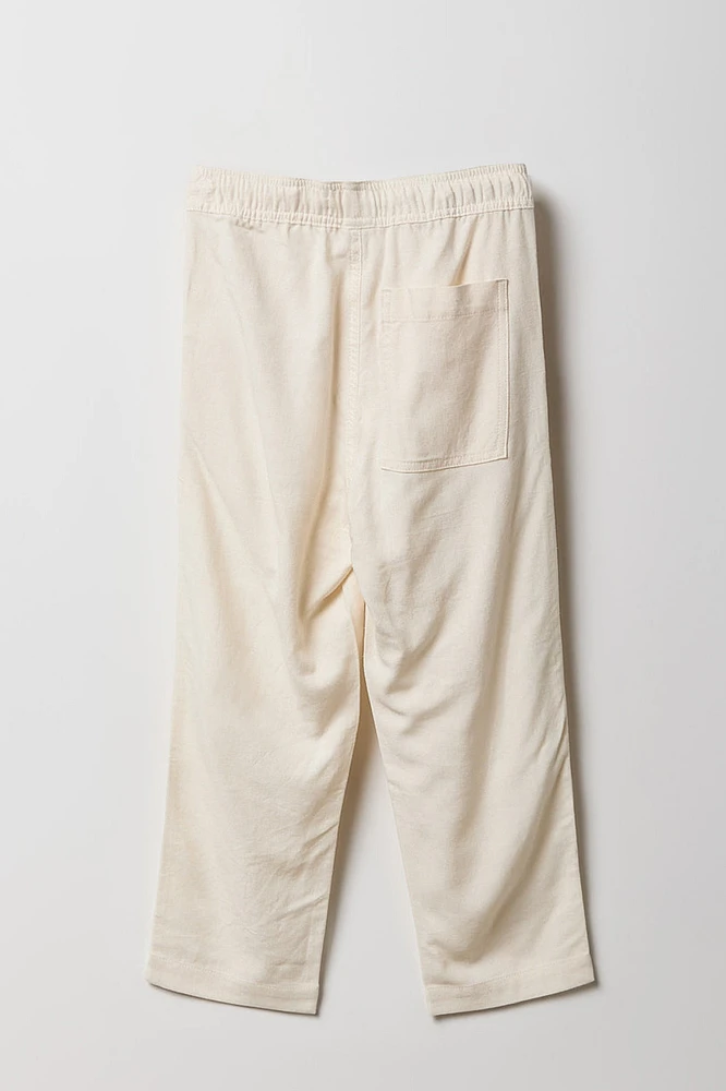 Pantalon en lin à jambe droite pour garçon