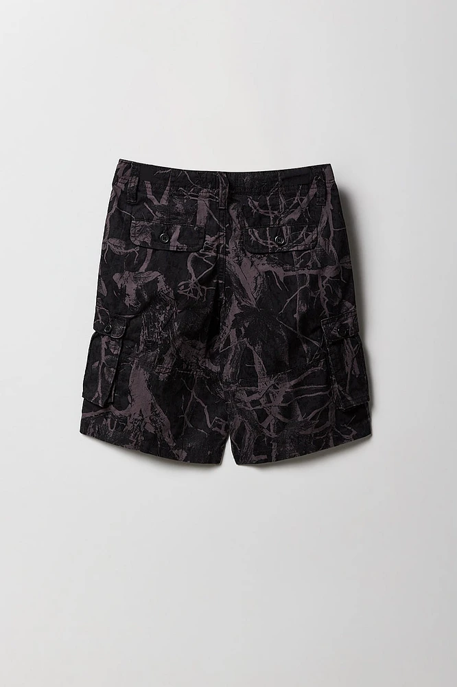 Boys Camo Print Cargo Short