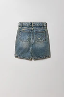 Short en denim d'aspect usé pour garçon