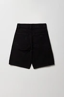 Short ample en denim d'aspect usé pour garçon