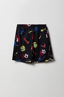 Boys Graphic T-Shirt & Printed Short 2 Piece Pajama Set