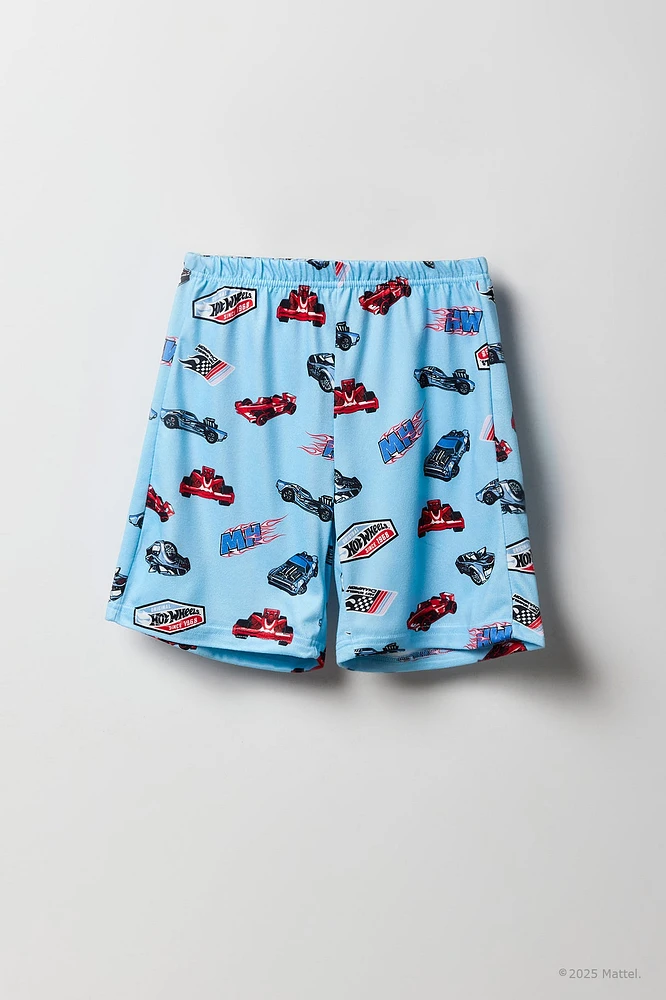 Ensemble-pyjama deux pièces t-shirt et short à imprimé Hot Wheels™ pour garçons