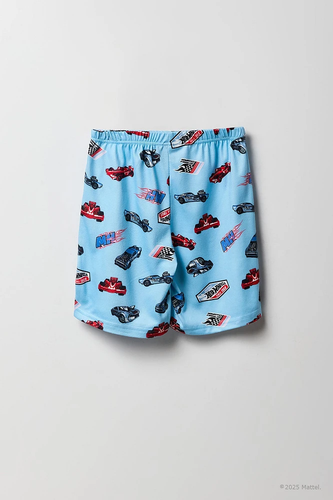 Ensemble-pyjama deux pièces t-shirt et short à imprimé Hot Wheels™ pour garçons