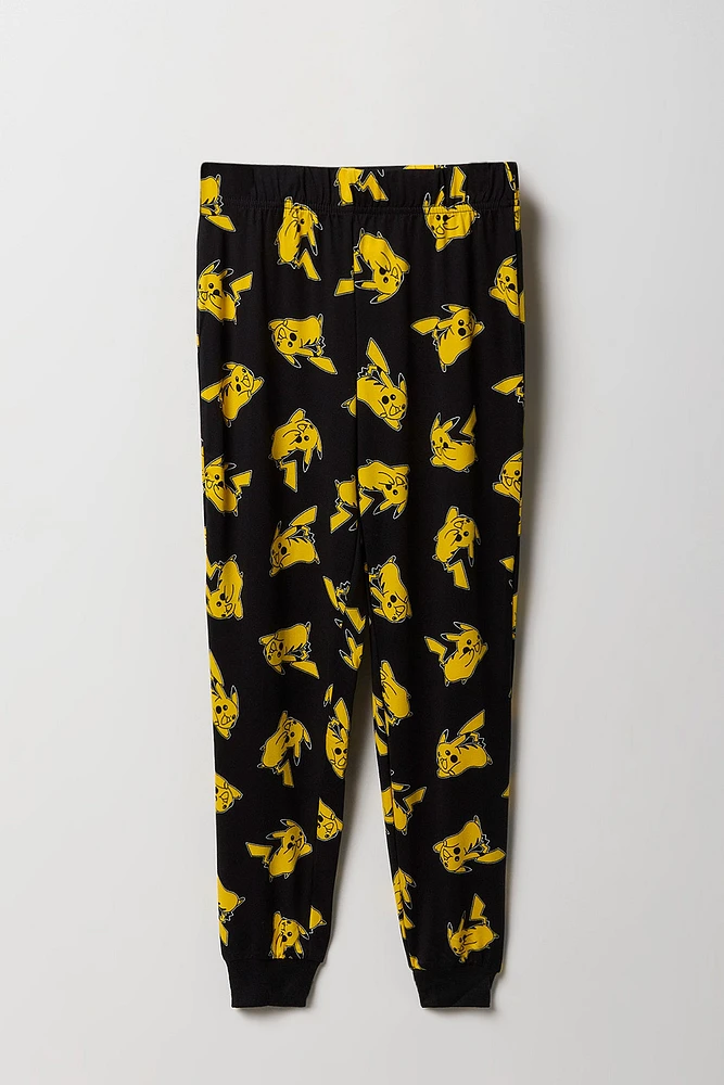 Ensemble pyjama avec t-shirt et jogger à imprimé Pokémon pour garçon