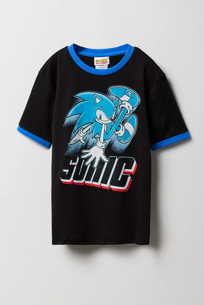 Boys Sonic T-Shirt & Jogger 2 Piece Pajama Set