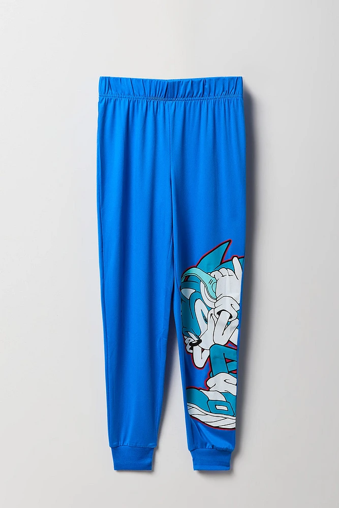 Ensemble pyjama avec t-shirt et jogger à imprimé Sonic pour garçon