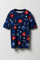 Ensemble pyjama avec t-shirt et jogger à imprimé Sonic & Knuckles pour garçon