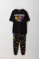 Boys Freddy Fazbear's Pizza T-Shirt & Jogger 2 Piece Pajama Set