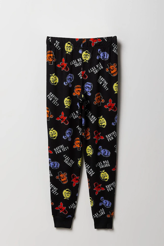 Ensemble pyjama avec t-shirt et jogger à imprimé Freddy Fazbear's Pizza pour garçon