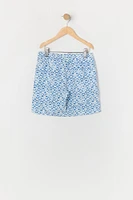 Boys Abstract Print Board Short