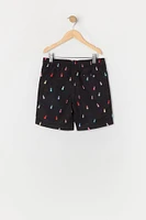 Boys Rainbow Pineapple Ditsy Print Board Short