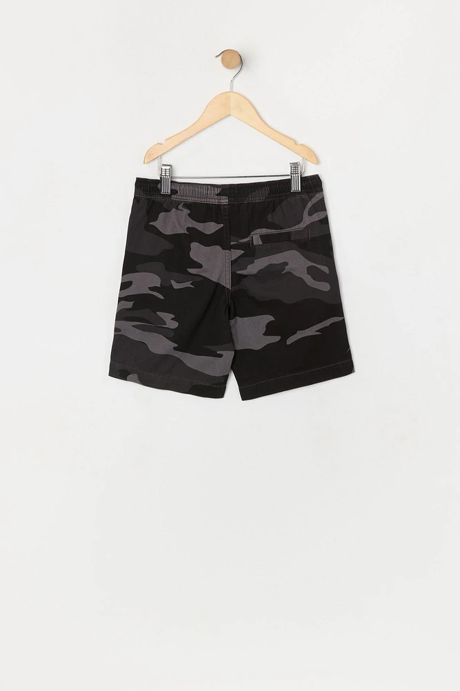 Boys Camo Drawstring Short