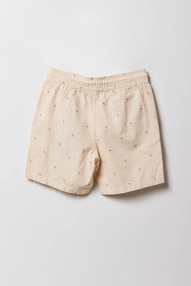 Short à taille coulissante imprimé Summer pour garçons