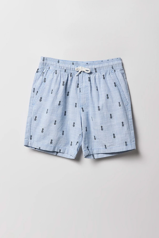Short à taille coulissante imprimé Summer pour garçons