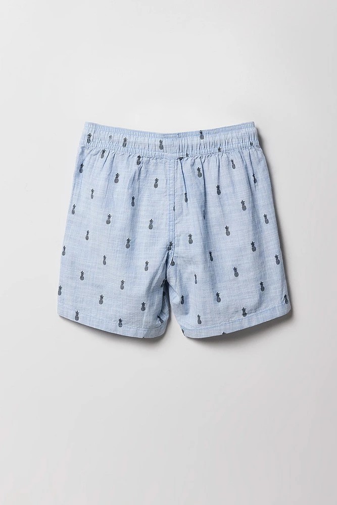 Short à taille coulissante imprimé Summer pour garçons