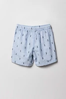 Short à taille coulissante imprimé Summer pour garçons