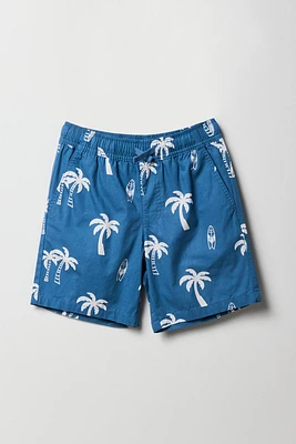 Boys Palm Tree Print Short