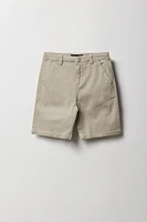Short chino uni pour garçon