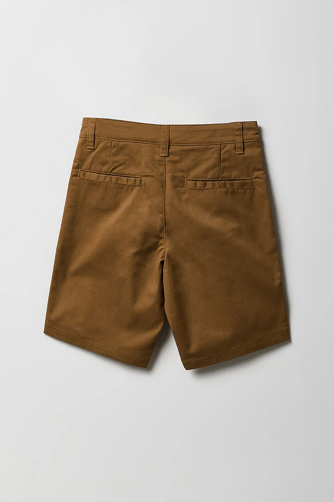 Short chino long pour garçon