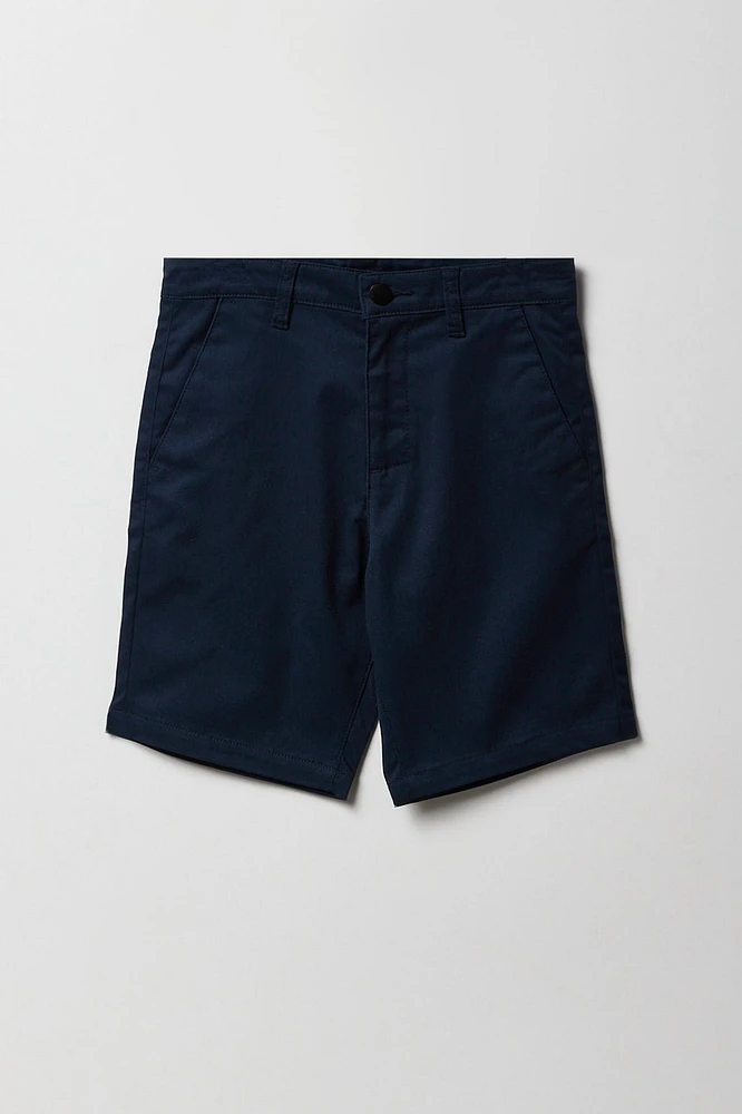 Short chino long pour garçon