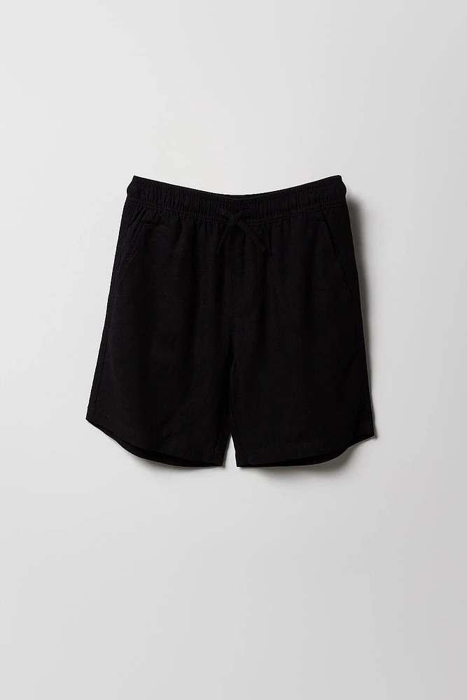 Boys Linen Drawstring Short