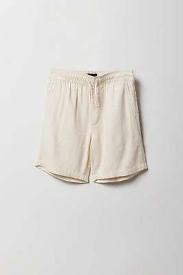 Short en lin à taille coulissante pour garçon