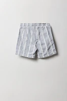 Short tissé texturé rayé pour garçon