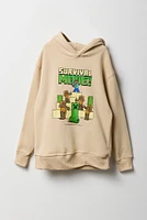 Boys Minecraft Survival Mode Graphic Fleece Hoodie