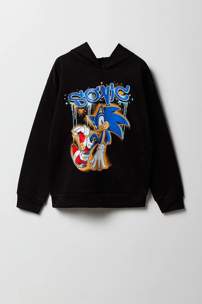 Boys Sonic Graphic Fleece Hoodie