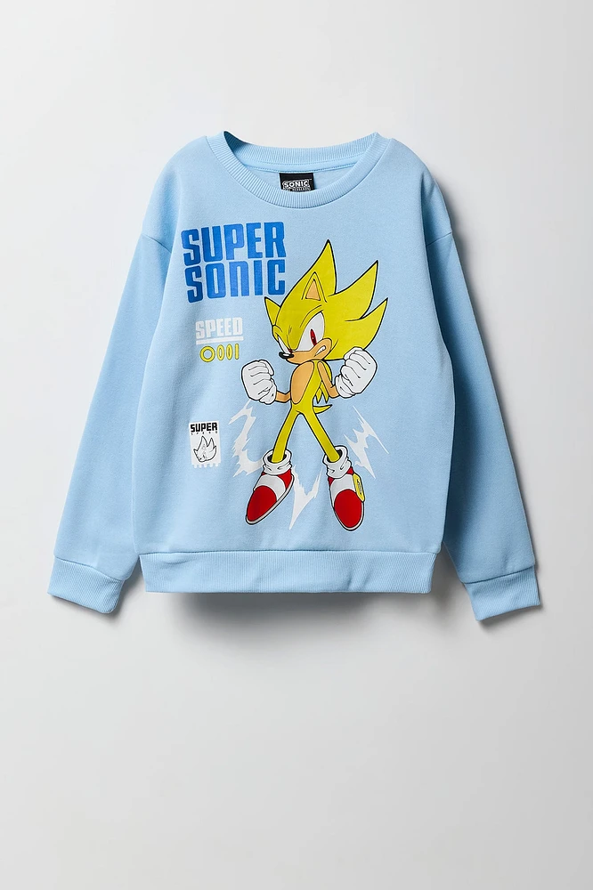 Chandail en molleton à imprimé Super Sonic pour enfants