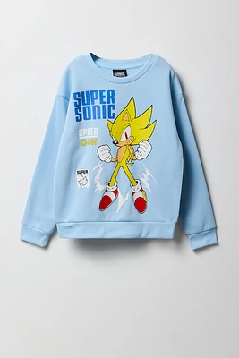 Chandail en molleton à imprimé Super Sonic pour enfants