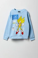 Chandail en molleton à imprimé Super Sonic pour enfants