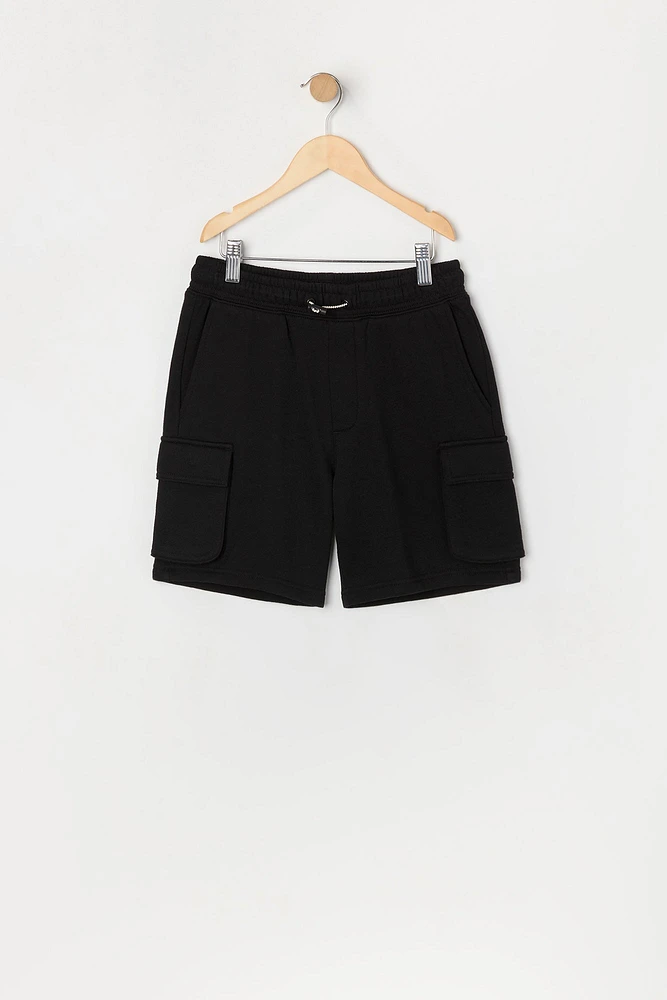 Boys Fleece Cargo Short