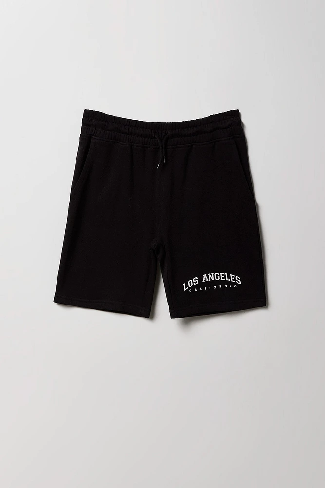 Boys LA Graphic Fleece Short