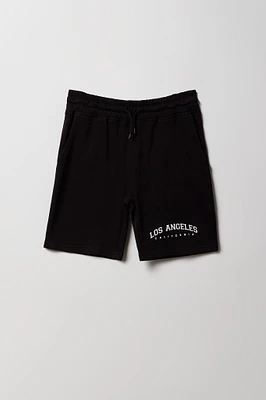 Boys LA Graphic Fleece Short