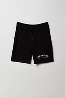 Boys LA Graphic Fleece Short