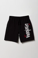 Short long en molleton imprimé pour garçon