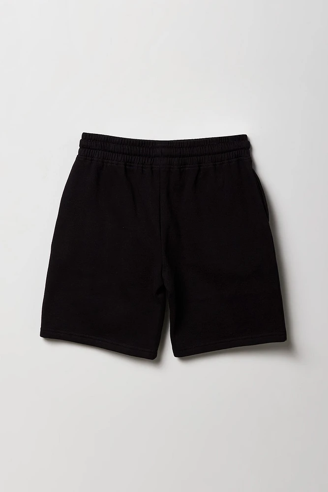Short long en molleton imprimé pour garçon