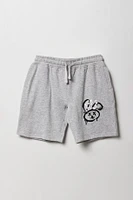 Short long en molleton imprimé pour garçon