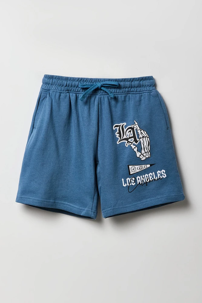 Short long en molleton imprimé pour garçon