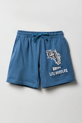Short long en molleton imprimé pour garçon