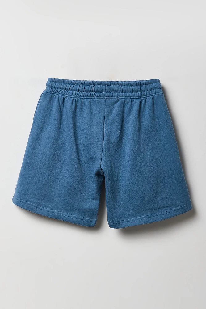 Short long en molleton imprimé pour garçon