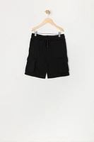 Boys Fleece Drawstring Cargo Short