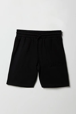 Boys City Embossed Fleece Short